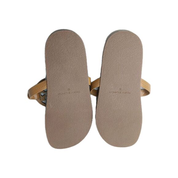 Tory Burch Miller Cloud Shearling Sandals Women's Size 10 Caramel Buttermilk - Picture 9 of 10